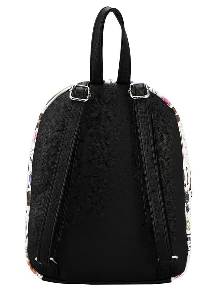 Harry Potter Hogwarts Chibi Characters & Icons All Over Print White Mini Backpack - Shadow Anime