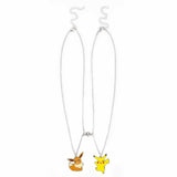 Pokemon Pikachu & Eevee Magnetic Pokeball Charm kaulakoru