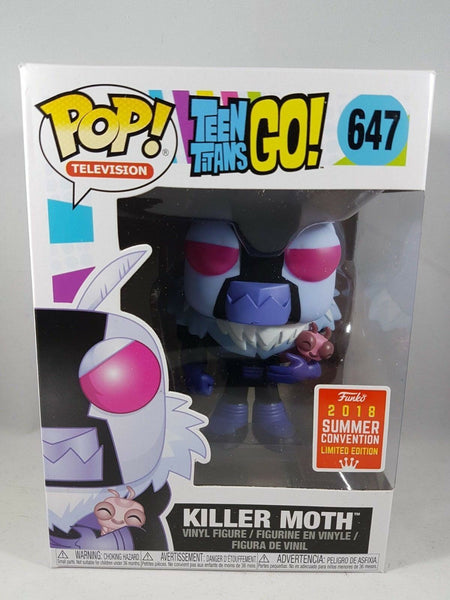 Teen Titans Go! Killer Moth Funko POP Figure #647 SDCC 2019 Summer Exclusive