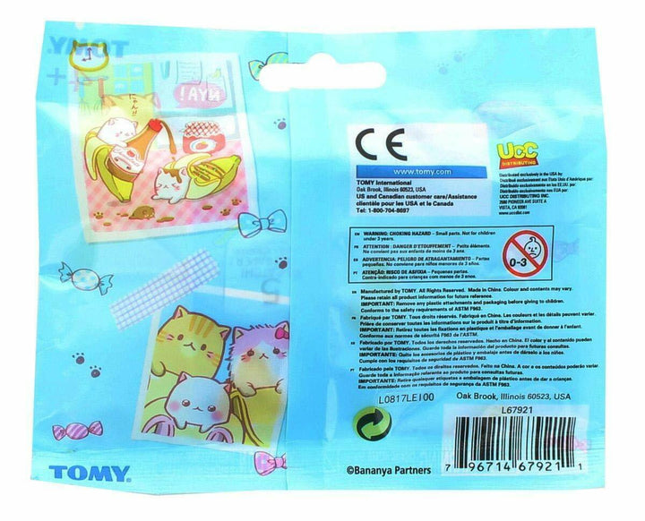 Tomy Bananya Blind Bag Dangler Keychain One Random Blind Bag Back