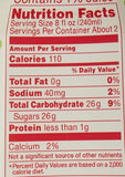 Calpico White Peach Flavor Non-Carbonated Soft Drink Soda 16.9oz Nutrition Facts