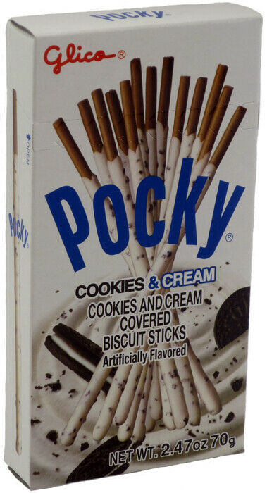 Glico Pocky Cookies & Cream Covered Biscuit Sticks 2.47oz