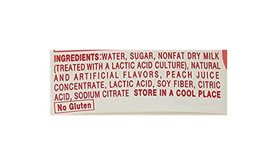 Calpico White Peach Flavor Non-Carbonated Soft Drink Soda 16.9oz Ingredients