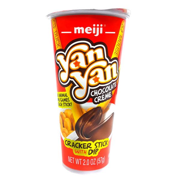 Meiji Yan Yan Chocolate Cream Biscuit Sticks W/ Dip 2 oz